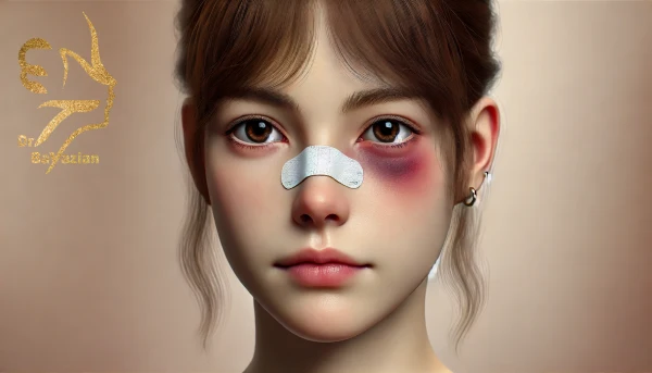 کبودی بعد از عمل بینی